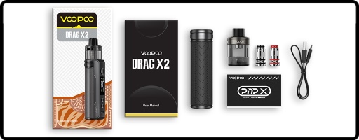 Le contenu du pack du kit Drag X2