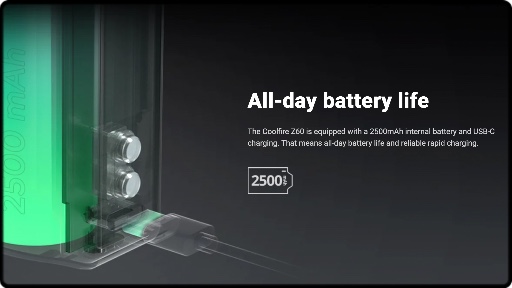 Une batterie de 2500mAh